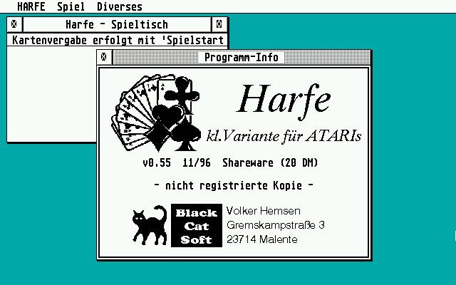 Harfe atari screenshot
